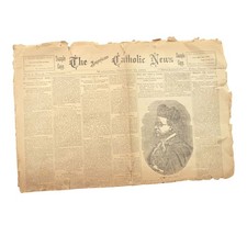 1886 American Catholic News Vol 1 No 6 Sample Copy Archbishop John J Lynch picture