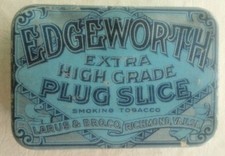 Vintage Edgeworth Extra High Grade Plug Slice Tobacco Tin-Larus & Bro. Co. picture