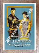 Historic Selfish Yates 1918 Movie Adevertising Postcard picture