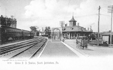 1905 Railroad Train Station Depot South Bethlehem Pennsylvania PA - Reprint picture