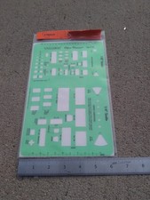 Timely Shadowless Positioning Stencil NEW Drafting Office Planner 2 Scales picture