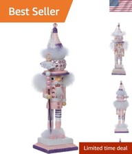 Festive 15-Inch Kurt Adler Hollywood Nutcracker with Gem and Feather Accents picture