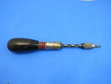 Vintage Stanley - Yankee Handyman 133H - Spiral Ratchet Screwdriver Wood Handle picture
