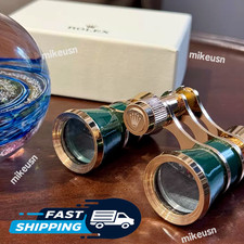 Rolex Green Gold Lacquer Engraved Opera Binoculars AD Gift Rare Collectible picture