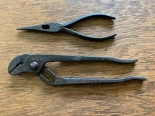 Antique New Britain Machine Company Slip Joint Pliers P-31 + Needle Nose Pliers picture