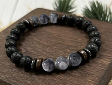 Men's SEX Attraction Obsidian Bracelet Sex Love Romance Attention Black Magic picture