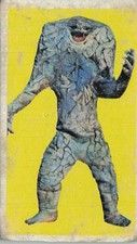 Vintage Japanese Rock Monster Kaiju Yellow Background Card picture