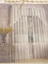 Vintage Tailored Panel Window Curtains JCPenney 80s 90s picture