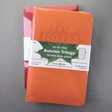 Field Notes Autumn Trilogy Sealed Notebooks 3-Pack Ruled Paper - 2019 picture