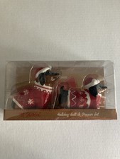 Godinger Holiday Christmas Dachshund S&P Salt & Pepper Set 