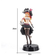 19CM One Piece Nami Film Red Figure Anime PVC Collectible Model Toy Gift picture