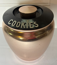 Vintage 1950s Midcentury Kromex Aluminum Cookie Jar. picture
