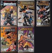 Hawkman #19, 21-24 Comic Book Lot 5 Issues DC 1995 picture