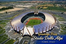 Stadio Delle Alpi - TURIN, ITALY MODERN Vintage Postcard Stadium A912 picture