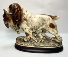 VTG ENGLISH SETTER RETRIEVER COCKER SPANIEL DOG FIGURINE WITH PHEASANT JAPAN picture