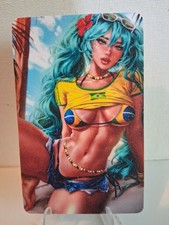 Hatsune Miku Vocaloid Brazilian Anime Glitter Anime Trading Card picture