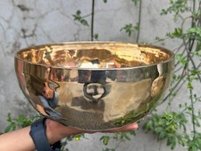 Handmade Tibetan Singing Bowl natural finished for sound healing meditations picture