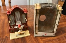 Vintage “Silent Night” Christmas Music Box Organ W/Angel Hong Kong 1950 Kresge picture