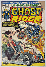 Buy 2 Get 2 Free (CHECK PROMO) Ghost Rider Vol 1 #3 1973 Marvel Comics (VG-) picture