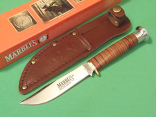 MARBLES MR302 HUNTER Stacked Leather fixed blade knife 7 3/4