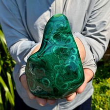 1.65LB Natural Polished Malachite Mineral freeform specimen Reiki Stone picture