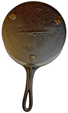 Antique c1840-1860 #4 Cast Iron Spider Skillet Long Handle Gate Mark 9 5/8