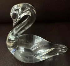 Vintage Swan Ronneby Sweden Art Glass Signed Crystal Konstglas 1961-83 Figurine picture
