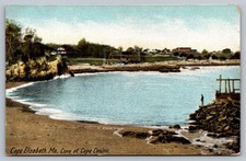 c1901 Cape Elizabeth Maine Cove At Cape Casino Beach Vintage Postcard picture
