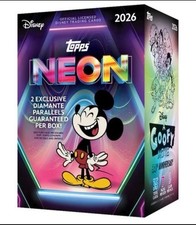 2026 TOPPS DISNEY NEON VALUE BLASTER BOX (35 Cards) QTY  picture