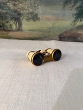 Vintage Opera Glasses Binoculars Brass and Ivory Tone picture