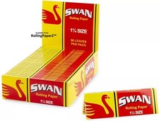 SWAN™ Rolling Paper - 1 1/4 Size - 25 Packs - Sealed Box - 50 leaves per Pack picture