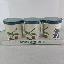PackerWare Plastic 3 Piece Canister Set Fruit New NIP picture