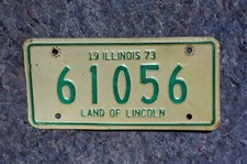 1977 Illinois MOTORCYCLE License Plate picture