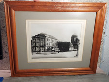 F Albert Schwartz Vintage Framed Berlin Photo Lustgarten Alte Borse COA 1900 picture