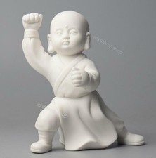 4.7 Chinese White Porcelain Ceramics Lovable Elephant Figurine Statue Statues 52 picture