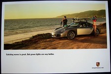PORSCHE CAYMAN SURFBOARD SHOWROOM ADVERTISING POSTER 2007 - 2009 USA NEW RARE picture