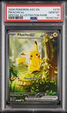 PIKACHU EX 276/217 ASCENDED HEROES SPECIAL ILLUSTRATION RARE POKEMON PSA 10 ⚡ picture