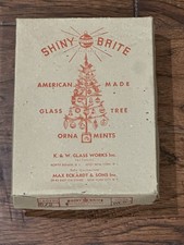Vintage Shiny Brite Empty Christmas Ornament Box  picture