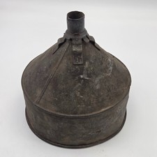 Vintage Galvanized Steel Tractor Gas Fuel Funnel 10