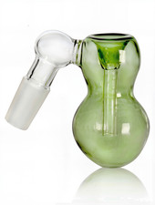 14mm Glass Ash Catcher Bowl Clear 45 Degree Stem diffuser Ash Catcher🔥🎆💨💥 picture