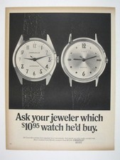 Print Ad Caravelle Timex Watches Waterproof MOD Men Fashion Vintage ADVERT picture