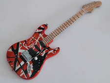 Miniature Guitar Red Fender Miniature Replica for Display Only picture