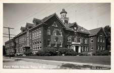 Perry Public Schools Perry NY New York 1929 RPPC Photo Postcard COPY picture