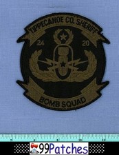 TIPPECANOE COUNTY SHERIFF BOMB SQUAD INDIANA Police Patch WINGED ORDNANCE 6G picture