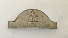 ANTIQUE CHAUFFEUR Train Driver UNIFORM BADGE 1930s BATISTA MACHADO ERA picture