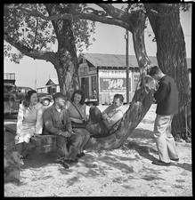 Southport NC Cape Fear River Hugh Morton Julia Kitty Meier 1946 Bench Fisherman picture