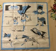 Vintage 1966 Batman And Robin Handkerchief. National Periodical. Mint condition. picture