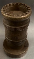 Vintage 1979 Italian-Made Solid Brass Giacomini 1-1/2” Portable Spray Fire Hose picture