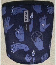 SOK IT Insulator For Tumbler ~NWOT Halloween Seeing Eye Pentagram Magick picture