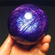 RARE 406G Natural Polished Moonstone Sphere Ruby Symbiosis Ball Healing QQ191 picture
